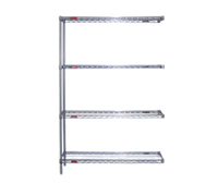 Eagle Valu-Master 4-Tier Add-On Wire Shelving Unit, 24