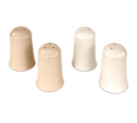 Dover White Ceramic Salt & Pepper Shaker Set, 2 oz., White