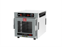 Metro HotBlox Narrow 4-Pan Insulated Holding Cabinet, Countertop/Stacking, Clear Door, Analog Controls