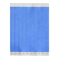 Bar Maid Blue Solid Tyvek Wristbands, 3/4-Inch x 9.5-Inch, Sequentially Numbered, 500-Pack