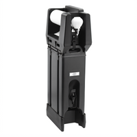 Cambro 3-In-1 Portable Hand Wash Station with 4-3/4 Gallon Camtainer Beverage Carrier, Black