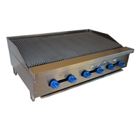 Comstock-Castle 42-Inch Countertop Gas Radiant Char-Broiler with Reversible Cast Iron Grates