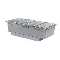 Hatco HWBH-43DA Drop-In Rectangular Heated Well with Drain, Auto-Fill, and 4 x 1/3-Size Pan Capacity