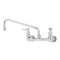 T&S Brass Wall-Mount Sink Mixing Faucet with 12-Inch Swing Nozzle, 8-Inch Centers