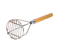 Admiral Craft 18-Inch Round Head Potato Masher with Wood Handle