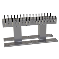 Glastender Double-Sided Countertop Draft Dispensing Tower, 32 Faucets, Glycol-Cooled, Stainless Steel Construction