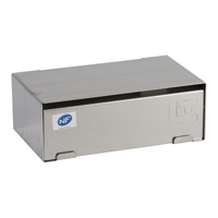 Down-Side Wall-Mounted Stainless Steel Disposable Glove Dispenser, 1 Box Capacity