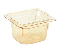 Vollrath Super Pan® 1/6 GN 6-Inch Deep Amber High-Temp Resin Food Pan