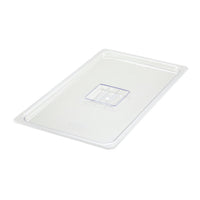 Winco Poly-Ware SP7100S Full-Size (1/1) Solid Polycarbonate Food Pan Cover with Handle, Clear