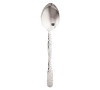 American Metalcraft Hammered Stainless Steel 10-Inch Solid Buffet Spoon