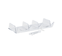 Clear Acrylic Tong, Tissue, and Bag Organizer for EBC Display Cases