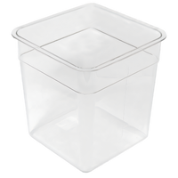 Crestware 8 Qt Clear Square Polycarbonate Food Storage Container