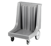 Cambro Camdolly® Dish Rack Dolly with Handle and Easy Wheels, 350 lb Capacity, Charcoal Gray