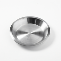 American Metalcraft amNOW Essentials 9-1/8 Inch Round Aluminum Pie Pan, 20-Gauge, Pack of 6
