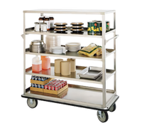 FWE Queen Mary 6-Shelf Stainless Steel Banquet Utility Cart