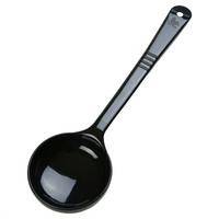 Measure Miser® 6 oz Solid Long-Handle Portion Control Serving Spoon, Black