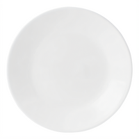 Corelle Essentials Round Vitrelle Glass Appetizer Plate, 6-3/4 Inch, White, Case of 36