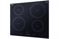 Summit Commercial 24-Inch 4-Burner Drop-In Induction Cooktop with Digital Touch Controls, Black