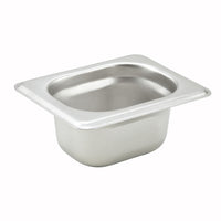 Winco 1/18 Size 2-Inch Deep 22 Gauge Heavy Weight Anti-Jamming Steam Table Pan