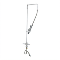 T&S Brass EasyInstall Single-Hole Deck Mount Pre-Rinse Unit with 12-Inch Swivel Arm and 0.65 GPM Spray Valve