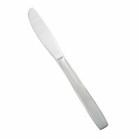 Winco Manhattan 8-1/8 Inch Dinner Knife, 18/0 Stainless Steel, Heavy Weight, Satin Finish