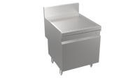 Krowne Stadium Series 24-Inch Freestanding Stainless Steel Underbar Drainboard Storage Cabinet, Open Base
