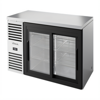 True Premier Bar 48-Inch Two-Section Sliding Glass Door Back Bar Cooler