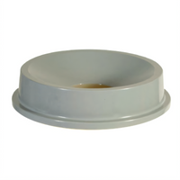 Gray Funnel Top Trash Can Lid for 32-Gallon Container
