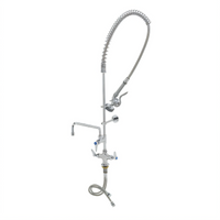T&S Brass B-2338 Deck-Mount Single-Hole Pre-Rinse Unit with 12-Inch Swing Spout