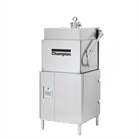 Champion Genesis DH-6000 Universal Single-Rack High-Temperature Door-Type Dishwasher, 60 Racks/Hour