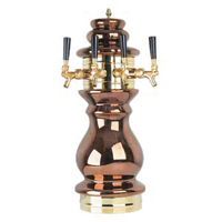 Braumeister Countertop Air-Cooled 4-Faucet Ceramic Draft Beer Tower