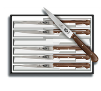 Victorinox 6-Piece Steak Knife Set with 4-3/4-Inch Spear Point Blades and Wood Handles