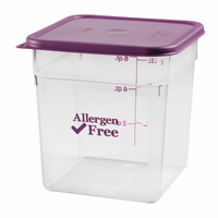 Cambro 8SFSCW441 CamSquare® Commercial Food Storage Containers Case of 6