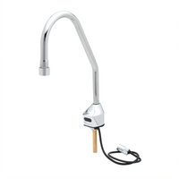 ChekPoint Touchless Electronic Deck-Mount Faucet with Rigid Surgical Bend Gooseneck Nozzle and 2.2 GPM Laminar Flow Device