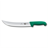 Victorinox Fibrox® HACCP 10-Inch Stamped Cimeter Knife with Green Fibrox Handle