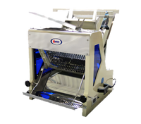 Omcan Countertop Bread Slicer with 7/16 Inch Slice Thickness and 15 x 6 Inch Max Loaf