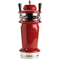 Micro Matic Monaco Single-Column Countertop Air-Cooled Draft Beer Tower with 2 Brass-Body Faucets