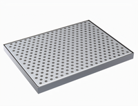 Krowne 10-1/2 x 8-Inch Brushed Stainless Steel Drip Tray