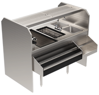 Glastender PSA-54R 54-Inch x 32-Inch Assembly Pass-Thru Cocktail Station, Rightward Workflow