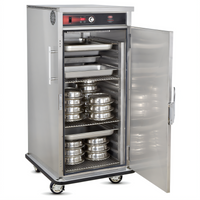 FWE Ultra-Universal Mobile Heated Banquet Cabinet, Single Door, 60 Covered Plate Capacity
