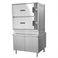 Crown ECX-16 Two Compartment Electric Convection Steamer with 36-Inch Cabinet Base
