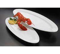 Endurance 28-Inch Oval White Melamine Boat Platter