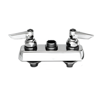T&S Brass B-1100-LNM Deck-Mount Workboard Faucet, Less Nozzle, 3-1/2 Inch Centers