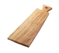American Metalcraft Olive Wood Serving Board with Handle, 16-5/8 x 5-7/8 Inches