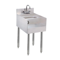 Advance Tabco Special Value Series 18-Inch Freestanding Underbar Blender Station with Dump Sink and Splash Mount Faucet