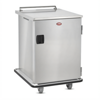 Mobile Patient Tray Cart, 12 15 x 20 or 6 18 x 26 Tray Capacity, Stainless Steel, Non-Insulated