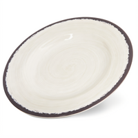 Mingle 9-Inch Round Melamine Salad Plate, Sweet Cream