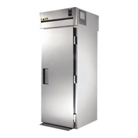 True SPEC SERIES One-Section Roll-Thru Solid Swing Door Refrigerator, 89-Inch High, Stainless Steel Exterior