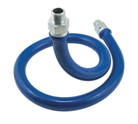 Dormont Blue Hose 24-Inch Moveable Gas Connector Hose, 1-Inch Inside Diameter, Stainless Steel Braid