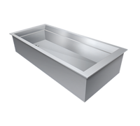Hatco IWB-4 Drop-In Iced Cold Food Well, 4-Pan, Stainless Steel